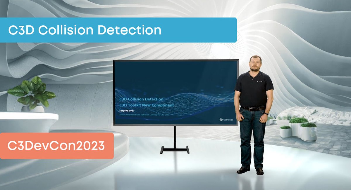 It's time to watch a new #C3DevCon2023 video! Sergey Belev, Senior Mathematician & Programmer, #C3DLabs, spoke about a new #C3DToolkit component - Collision Detection, its main functionality, API, plans for its development, and roadmap: youtu.be/nslyr27LWn4