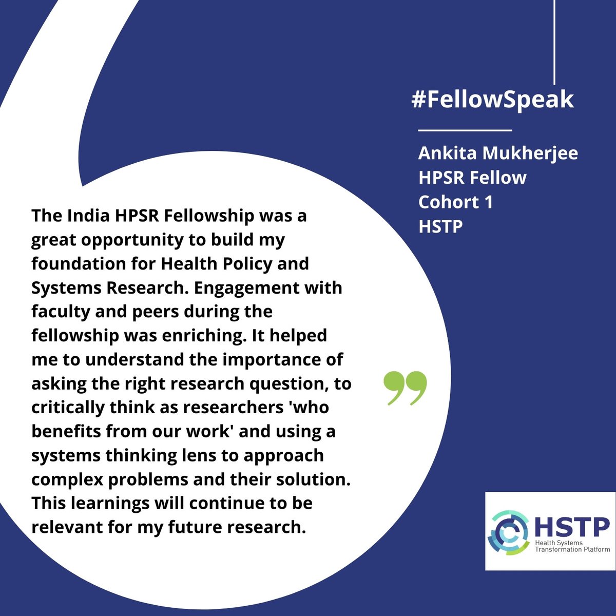 Health Systems Transformation Platform (@hstpindia) on Twitter photo Our heartfelt congratulations to <a href="/Mukherjee_Anki/">Ankita Mukherjee</a> (<a href="/HPSRIndia/">India HPSR Fellowship</a> Fellow, Cohort 1) on being awarded the <a href="/India_Alliance/">DBT/WT India Alliance</a> Early Career Fellowship for Public Health 2023!
indiaalliance.org/news/recentawa…
#hpsr #healthsystems #IndiaHPSRFellowship Our heartfelt congratulations to <a href="/Mukherjee_Anki/">Ankita Mukherjee</a> (<a href="/HPSRIndia/">India HPSR Fellowship</a> Fellow, Cohort 1) on being awarded the <a href="/India_Alliance/">DBT/WT India Alliance</a> Early Career Fellowship for Public Health 2023!
indiaalliance.org/news/recentawa…
#hpsr #healthsystems #IndiaHPSRFellowship