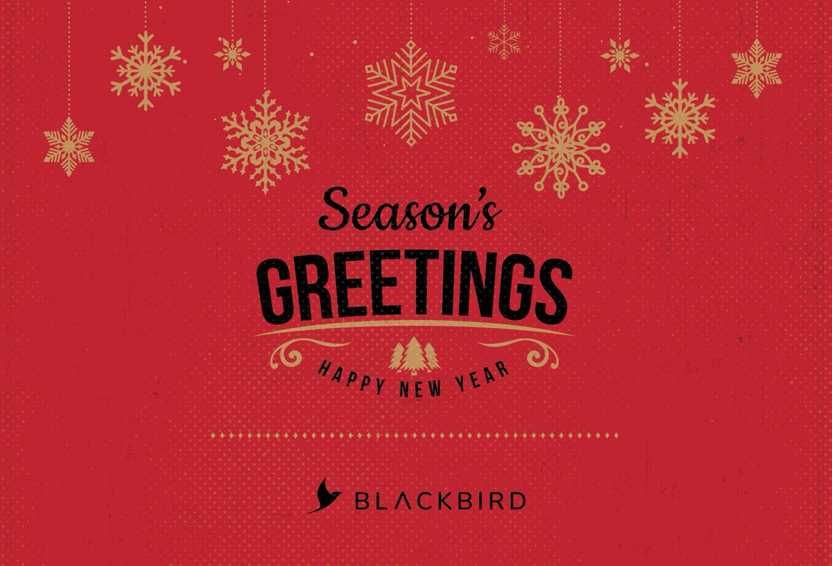 It’s been an incredible 2023. Blackbird would like to thank all our partners and customers and associates for your continued support and wish you and your families a festive holiday season full of good health and prosperity. Bring on 2024!