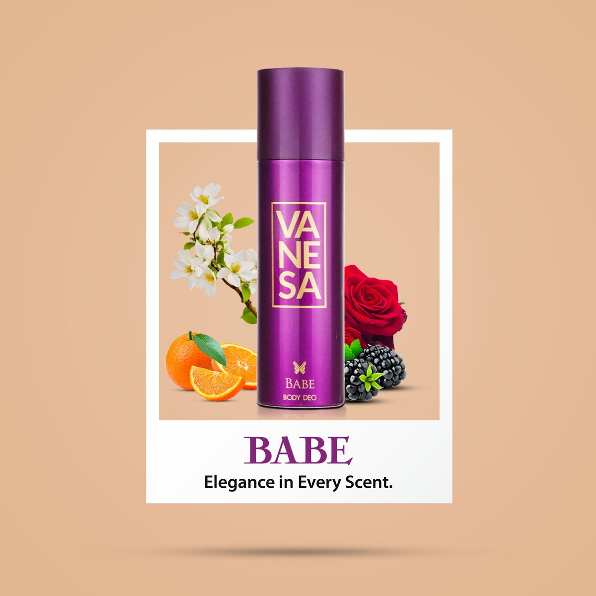 That's 'Babe' for you! Elevate your fragrance game with a touch of elegance that turns heads and leaves a lasting impression! #LoveYourSelfLoveVanesa #vanesabeauty #vanesabodydeo #Vanesa #Babe #VanesaBabe #Fragrance #BodyDeo #deodorant #Skin #beauty #woman #Perfume #Deodrants