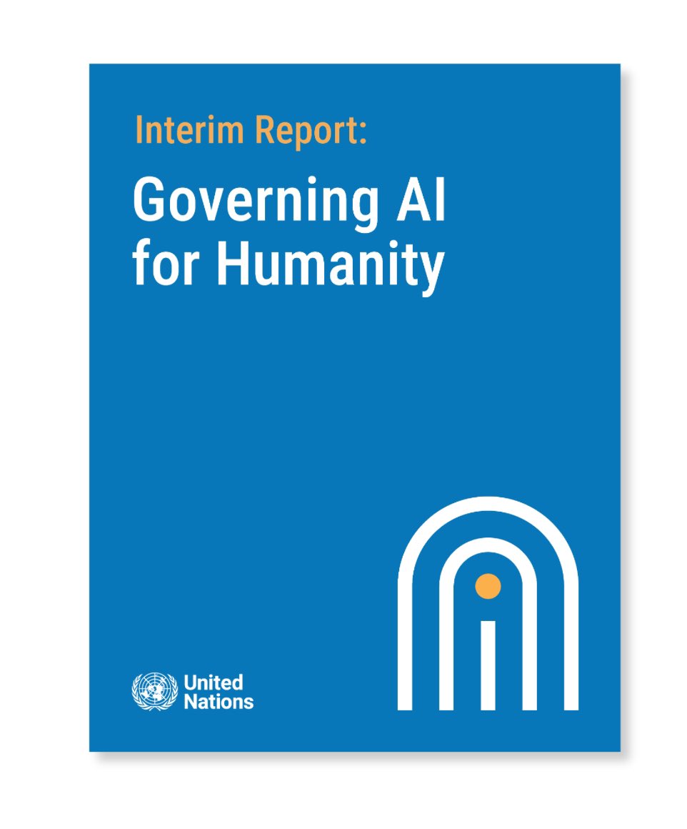 Check out the interim report of the UN AI Advisory Body that I am proud to serve on. Principles for global AI governance, a sense of our direction and and invitation to share your views ↘️un.org/en/ai-advisory…