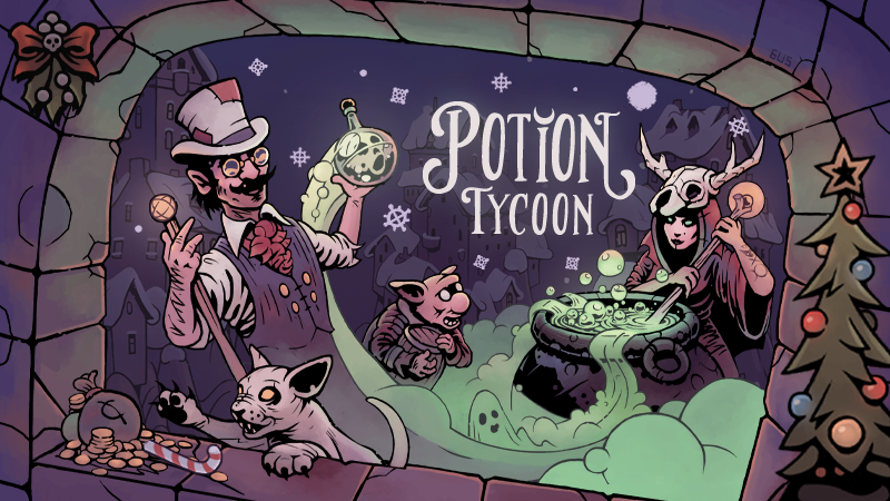 SnowhoundGames's tweet photo. Merry greetings, potion magnates!
Another week, another #update! We wouldn't let you start the #HolidaySeason without letting you enjoy it inside #PotionTycoon. So go catch the festive vibe now!
Thanks for your support in 2023 and see you around in 2024! Happy Holidays! 🎄🎉🥳 https://t.co/Lyd3F6KIPy