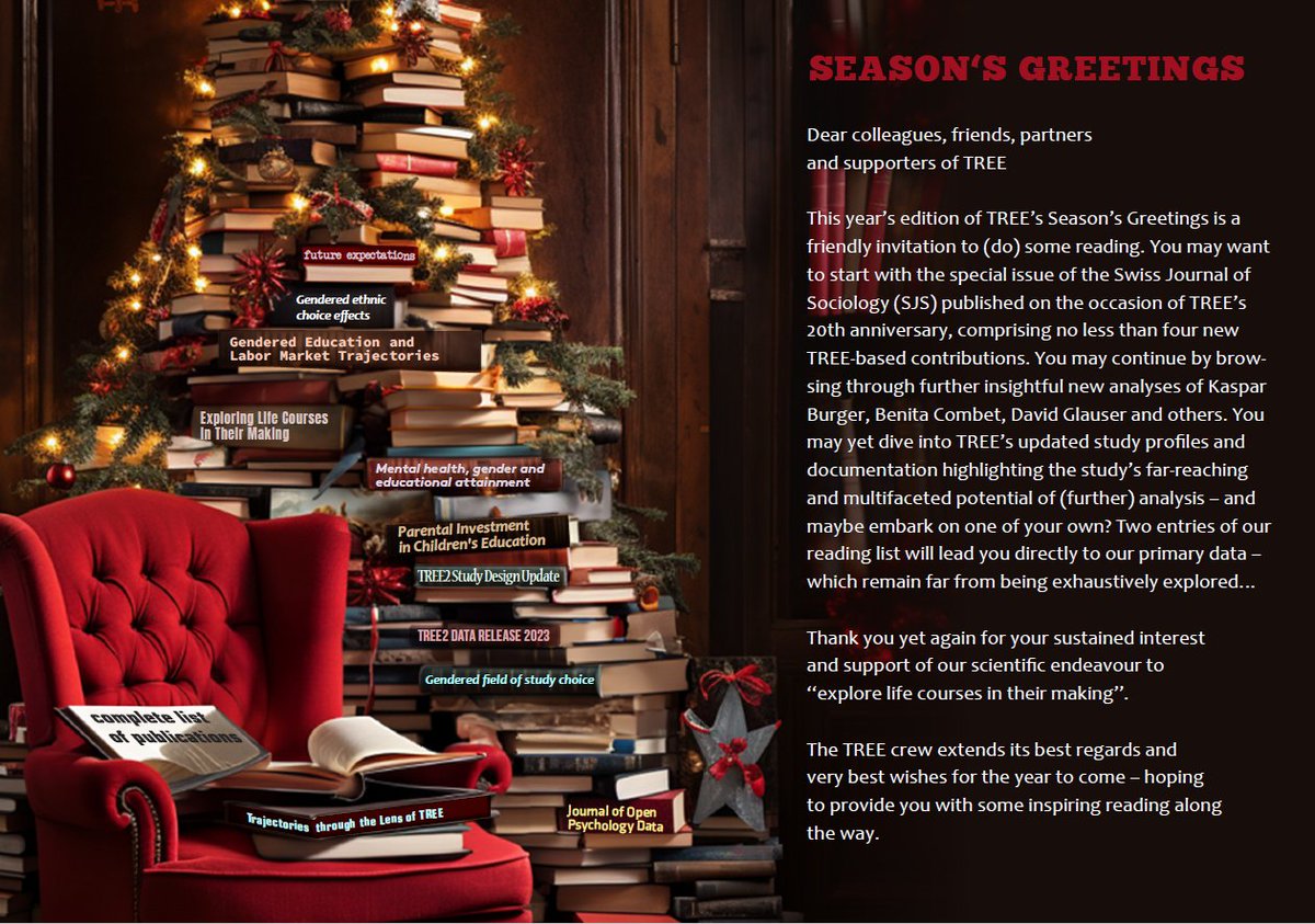 TREE_panelstudy's tweet image. We wish everyone happy holidays and a happy new year - the TREE-Team