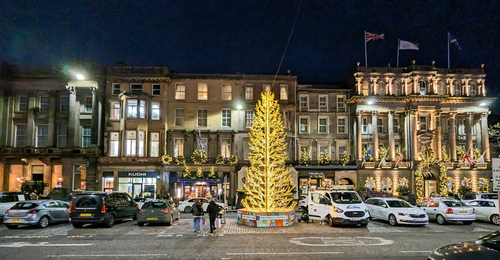 We've enhanced #Edinburgh city centre's festive sparkle this year with these new LED Christmas trees along George Street.