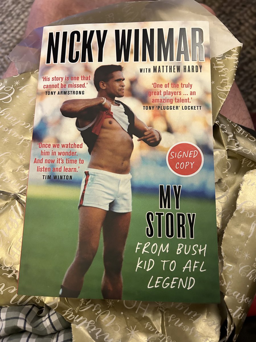 Owen Atkin (@owenatkin) on Twitter photo Traveling tomorrow and thus got to open an Xmas present early. For a <a href="/stkildafc/">St Kilda FC</a> tragic who remembers what Victoria Park was like, but had no real idea of the abuse indigenous players received, this is an anticipated read. Always been proud of Winmar. Traveling tomorrow and thus got to open an Xmas present early. For a <a href="/stkildafc/">St Kilda FC</a> tragic who remembers what Victoria Park was like, but had no real idea of the abuse indigenous players received, this is an anticipated read. Always been proud of Winmar.
