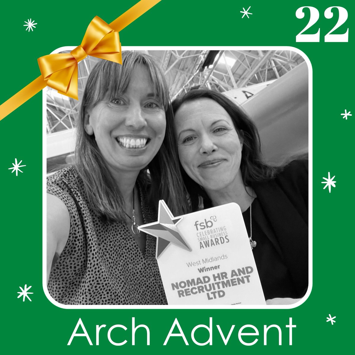 Today’s Arch Advent celebrates our client Nomad HR and Recruitment, who won two awards this year 🏆🏆

It was a pleasure for us to work on these award entries, which told Nomad’s inspiring story of helping disadvantaged young people 👏

buff.ly/4apNYbC

@NomadHrRecruit