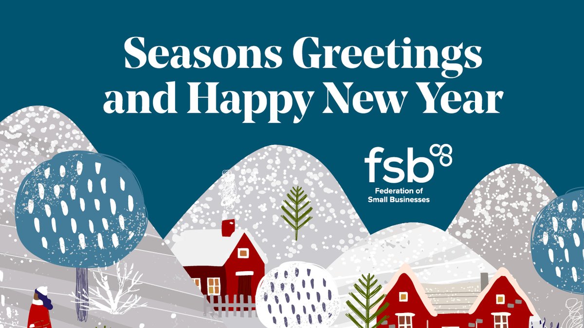 From everyone at the Federation of Small Businesses, we hope you enjoy the festive break! We’ll be here if you need us, but please note our opening hours will be slightly different.