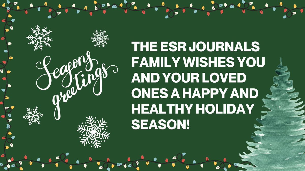 From our family to yours, #HappyHolidays! 🎄 #EuropeanRadiology ❄️ #InsightsIntoImaging ☃️ #EuropeanRadiologyExperimental