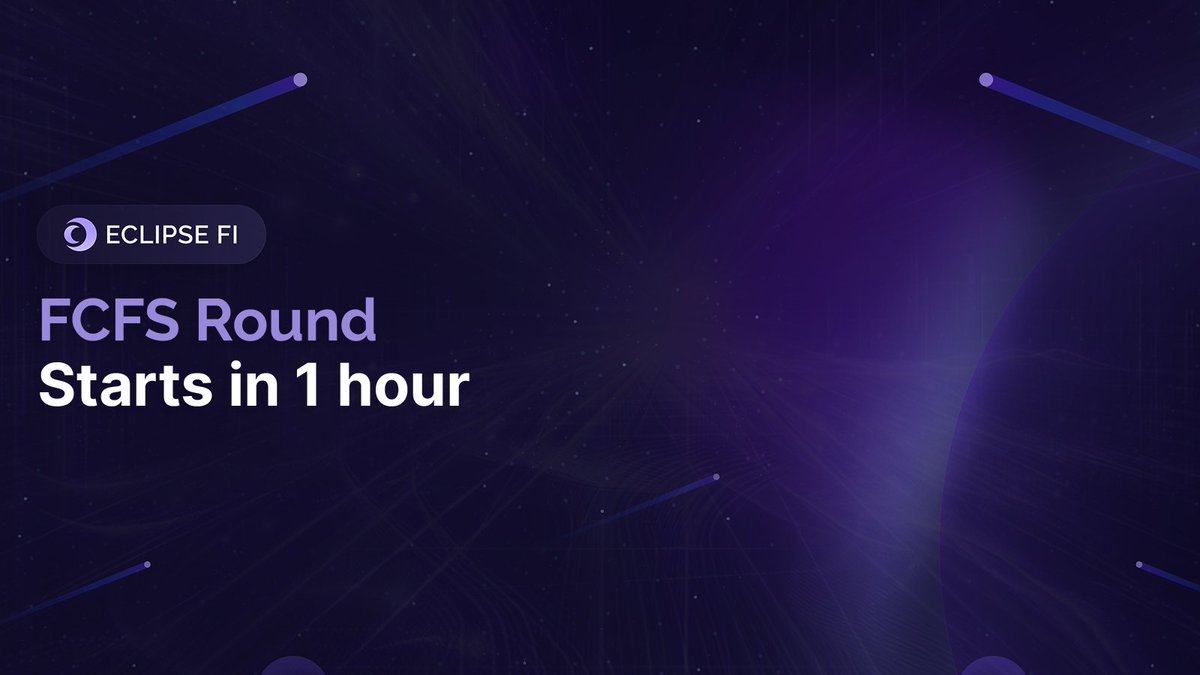 FCFS Starts in 1h! (11:00 UTC) 👀💜 • Price: $0.075 (same as in the WL Round) • Allocation: $10-$300 • To contribute, bridge axlUSDC through the bridge button on the website, you can use app.squidrouter.com as well • FCFS is open to anyone who completed KYC, pass…