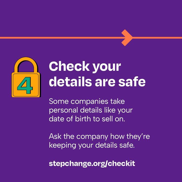 Get debt advice you can trust this festive season 💜🧡 Check: ✅ They’re approved ✅ What they say ✅ It’s honest ✅ Your details are safe Stay informed, stay safe 👉 stepchange.org/checkit #CheckItTrustIt