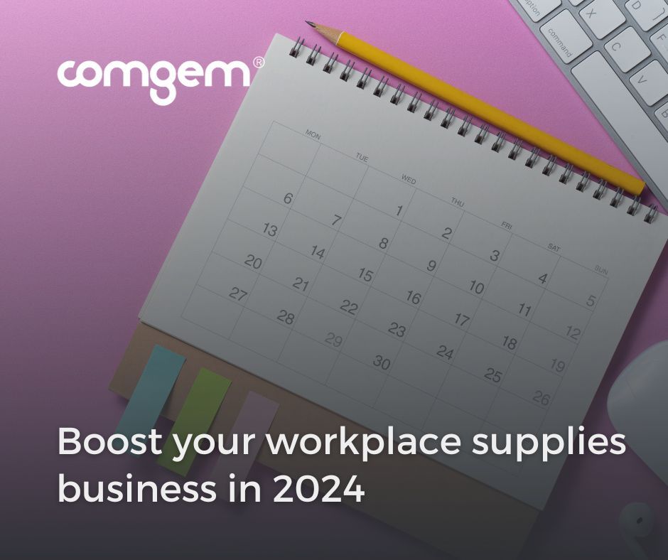 📅 Plan Your Success for 2024!

Looking to boost your workplace supplies business next year? 

Our latest blog has practical tips on setting up your ecommerce strategy. Perfect for businesses ready to grow in 2024.

🔗 buff.ly/487JDZa 

#WorkplaceSupplies #Ecommerce2024