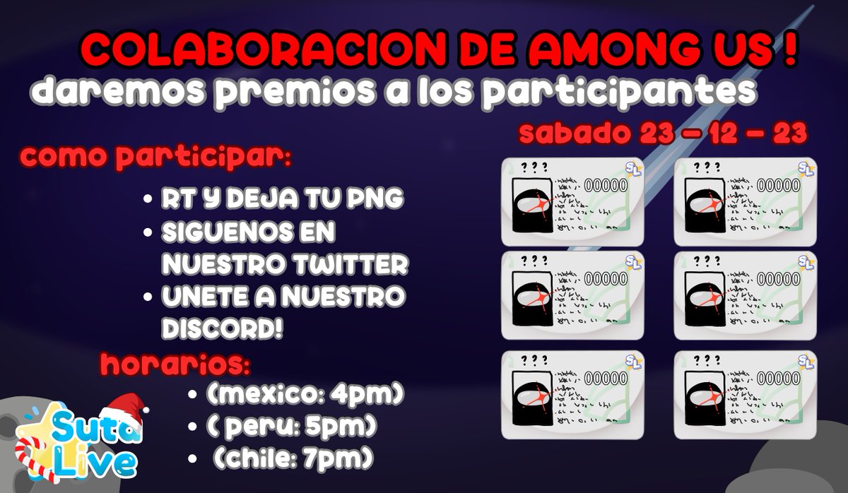SutaLive's tweet photo. Nos vemos mañana... 🔪

https://t.co/Cq9FELz553

#amongus #sutalive #VtubersUprising #vtuber #collab #amonguscollab #vtuberscollab https://t.co/kQLHopQ5fs