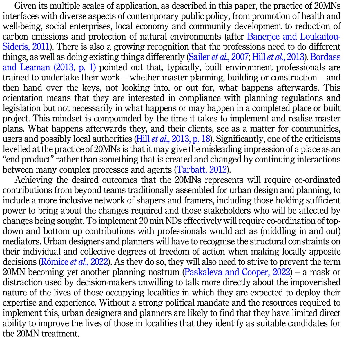 What an incredible year to conclude with one of my timely papers on the topical subject of #20minuteneighbourhoods, published by @EmeraldGlobal  in the prestigious 'Open House International Journal.' entitled Unpacking the concept of 20-minute neighbourhoods: (1)