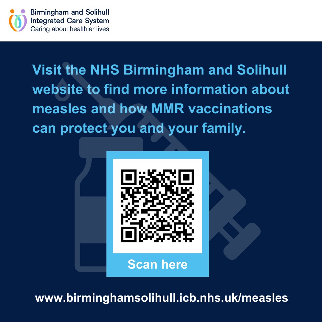 I've just been informed of a sharp increase in measles cases in Birmingham. If you think you or your child may have measles, contact your GP practice but do not visit unless instructed, as measles can spread to others easily. Information on symptoms here: nhs.uk/conditions/mea…