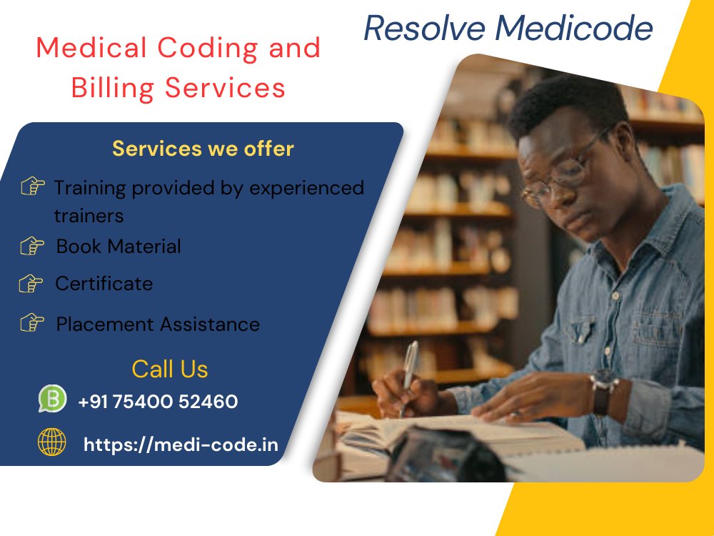 ResolveMedicode's tweet image. We are one of the Top institutes for medical coding and billing specialist. Classes are conducted by our well-trained mentors. Along with training we do provide book materials and mock tests. 

medi-code.in/medical-coding…

#MedicalCodingCourse #MedicalCodingandBilling