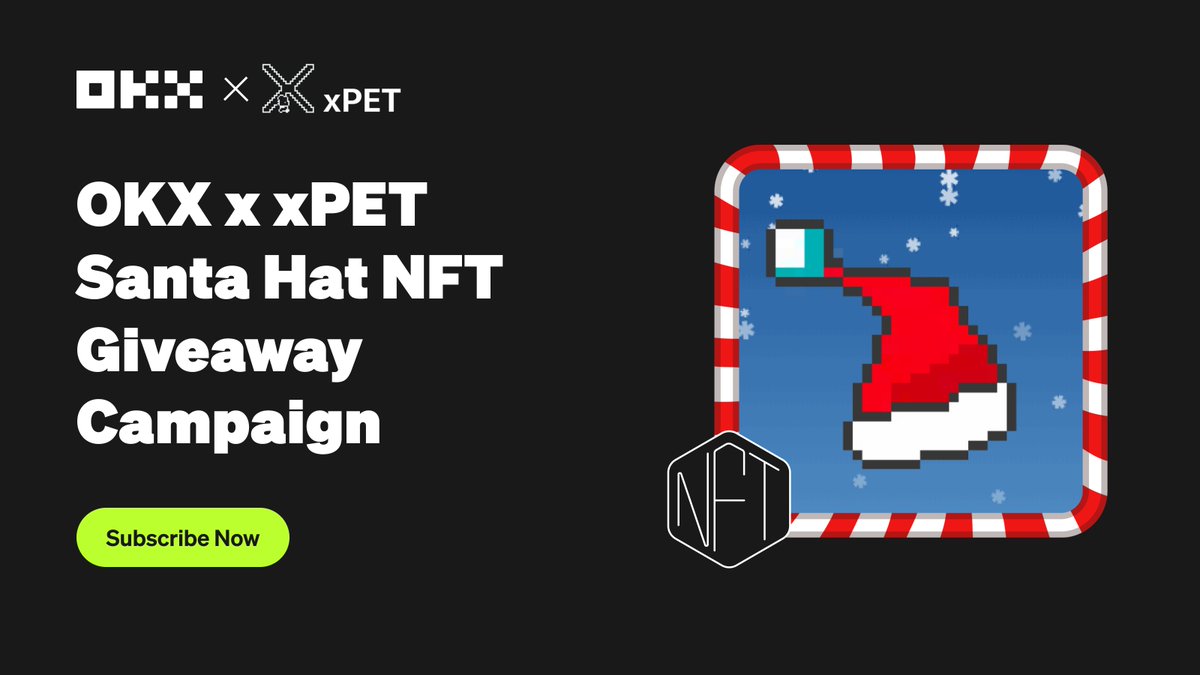 OKX Wallet (@wallet) on Twitter photo Ho Ho Ho, more giveaways are coming to town 🎅
Join the #OKX x <a href="/xpet_tech/">memetree.io 🐻⛓</a> Santa Hat NFT giveaway now and give your social pets an exclusive festive look!
🎁 10k of Santa Hat NFTs are up for grabs
🗓️ Ends Dec27
Register here!👇
okx.com/web3/marketpla… Ho Ho Ho, more giveaways are coming to town 🎅
Join the #OKX x <a href="/xpet_tech/">memetree.io 🐻⛓</a> Santa Hat NFT giveaway now and give your social pets an exclusive festive look!
🎁 10k of Santa Hat NFTs are up for grabs
🗓️ Ends Dec27
Register here!👇
okx.com/web3/marketpla…