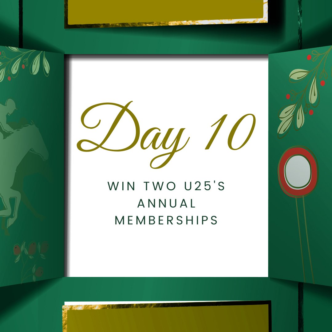 Day 10 of our 12 Days of Christmas giveaway is here! 🎄🎅 Today, you’re in with the chance of winning two U25's Annual Memberships for 2024 🏇 To enter and to learn more ➡️ brnw.ch/21wFxFr #DoncasterRaces | #ChampionOccasions | #DON12DOC