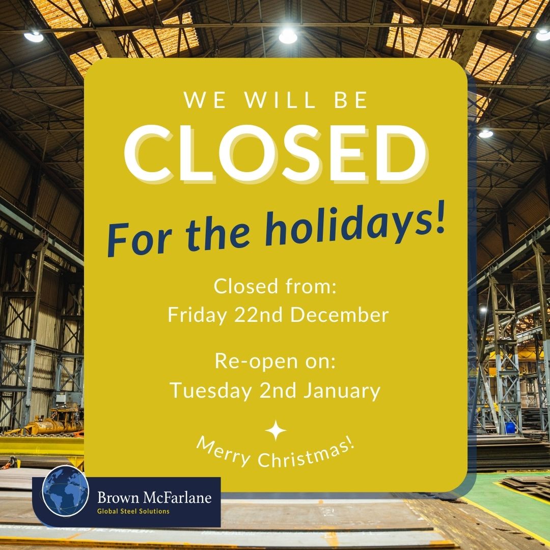 Merry Christmas all! 🎄

We look forward to working with both existing and new customers in the New Year 👏🏼

#merrychristmas #brownmcfarlane #steelindustry #steelplate #ukmanufacturer #steel