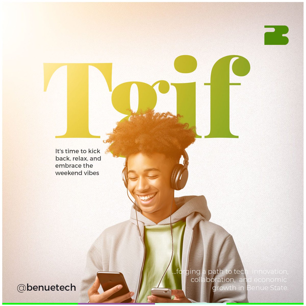 BenueTech's tweet image. As we wrap up the week, let&apos;s celebrate the wins, lessons learned, and the anticipation of a tech-tastic weekend! Unplug, unwind, and get ready to infuse your weekend with innovative spirit! 💻 

#TGIF #TechWeekend