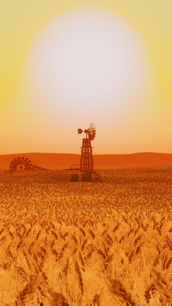 Can't find some of my pics, so here's a field of " W h e a t " by Duvee. 

#VRChat #VRChat_world紹介