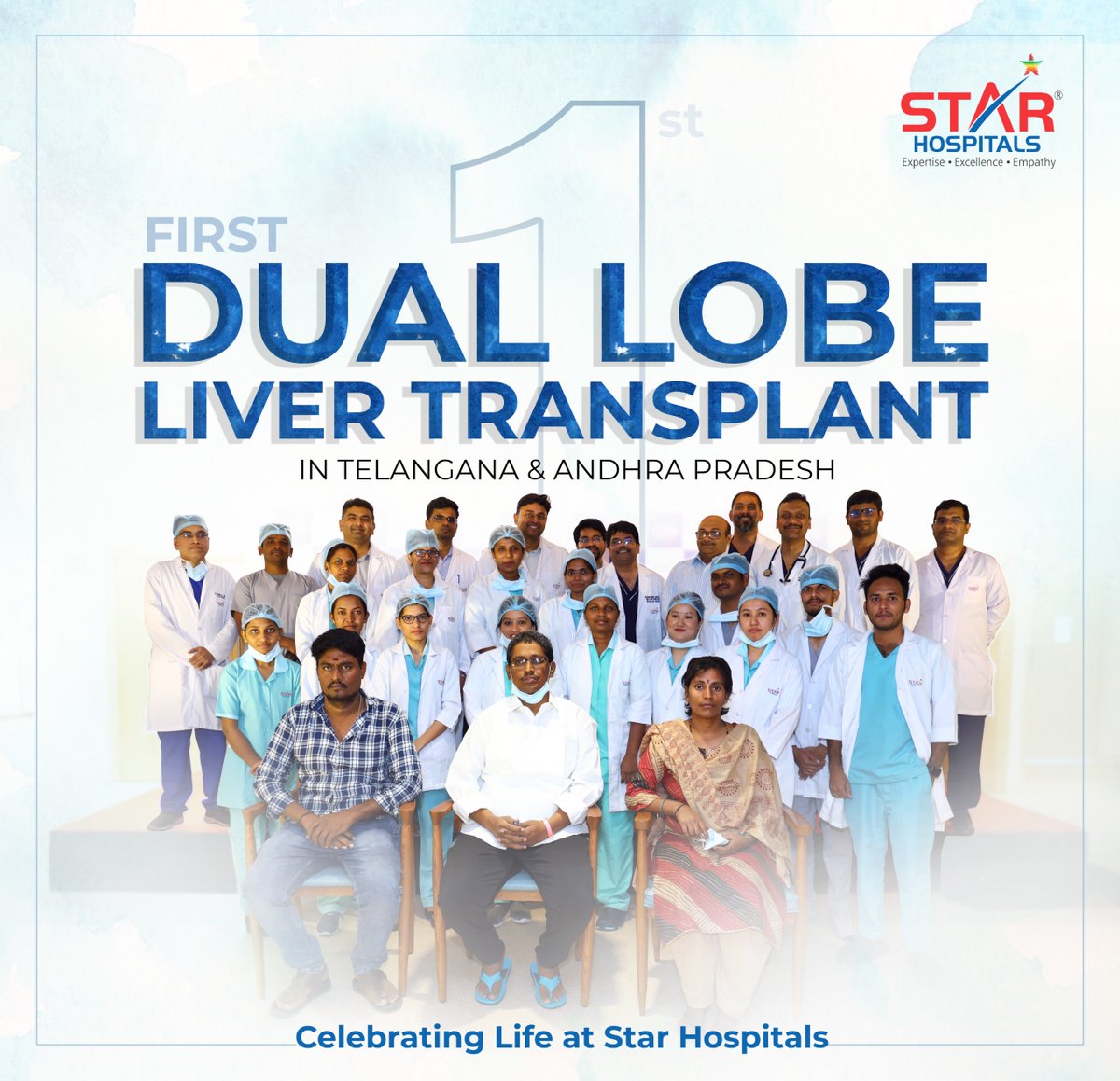 Telangana & Andhra Pradesh's First Dual Lobe Liver Transplant Performed at Star Hospitals, Financial District.
#livertransplant #liverdiseases #liverfailure #livercirrhosis #starhospitals #starhospitalsbanjarahills #starhospitalsnanakramguda