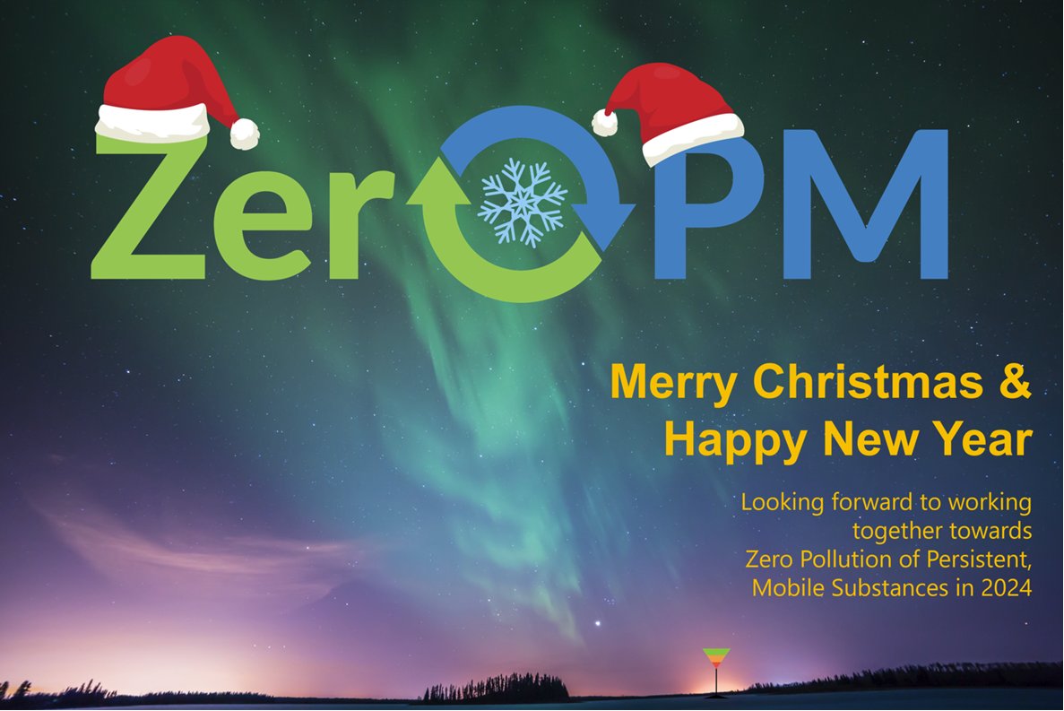 Merry Christmas and Happy New Year from #ZeroPM! We had an amazing 2023 and are looking forward to continue our progress and collaborations towards Zero Pollution of Persistent, Mobile Substances in 2024! zeropm.eu
