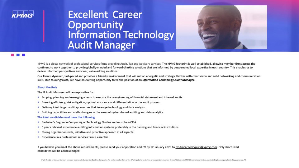 KPMG Zambia (@kpmgzambia) on Twitter photo 