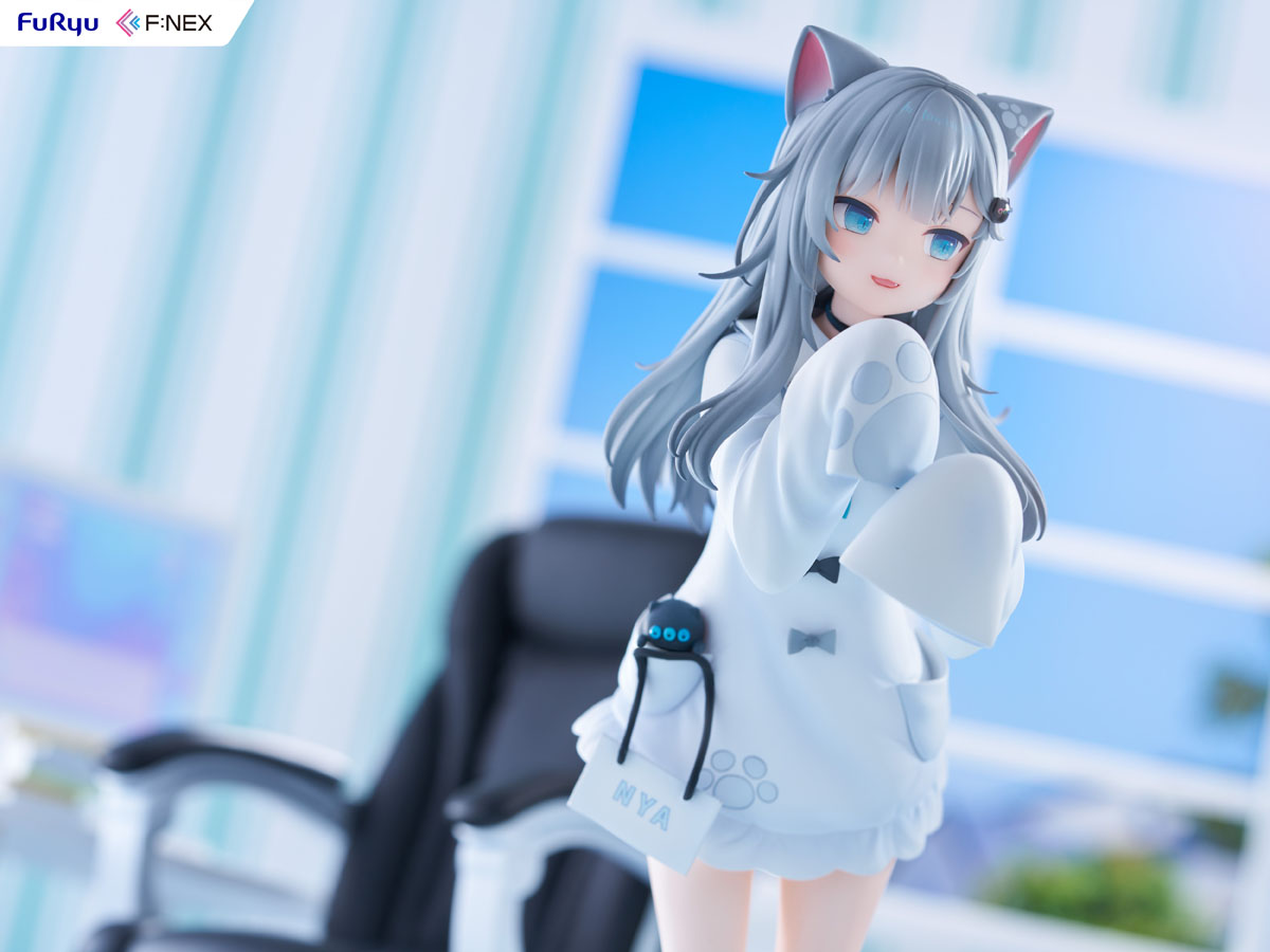 甘城なつき 描き下ろしの #Nachoneko が1/7スケールでフィギュア化！ リボンに装飾した「へんにゃの」はクリアパーツを使用したこだわりの造形！ 「Nachoneko」をご堪能下さい！ <<完全受注生産>> 予約締切:2月22日 ⇒ furyu-hm.com/products/fnx-l… #FURYU #FHM #FNEX