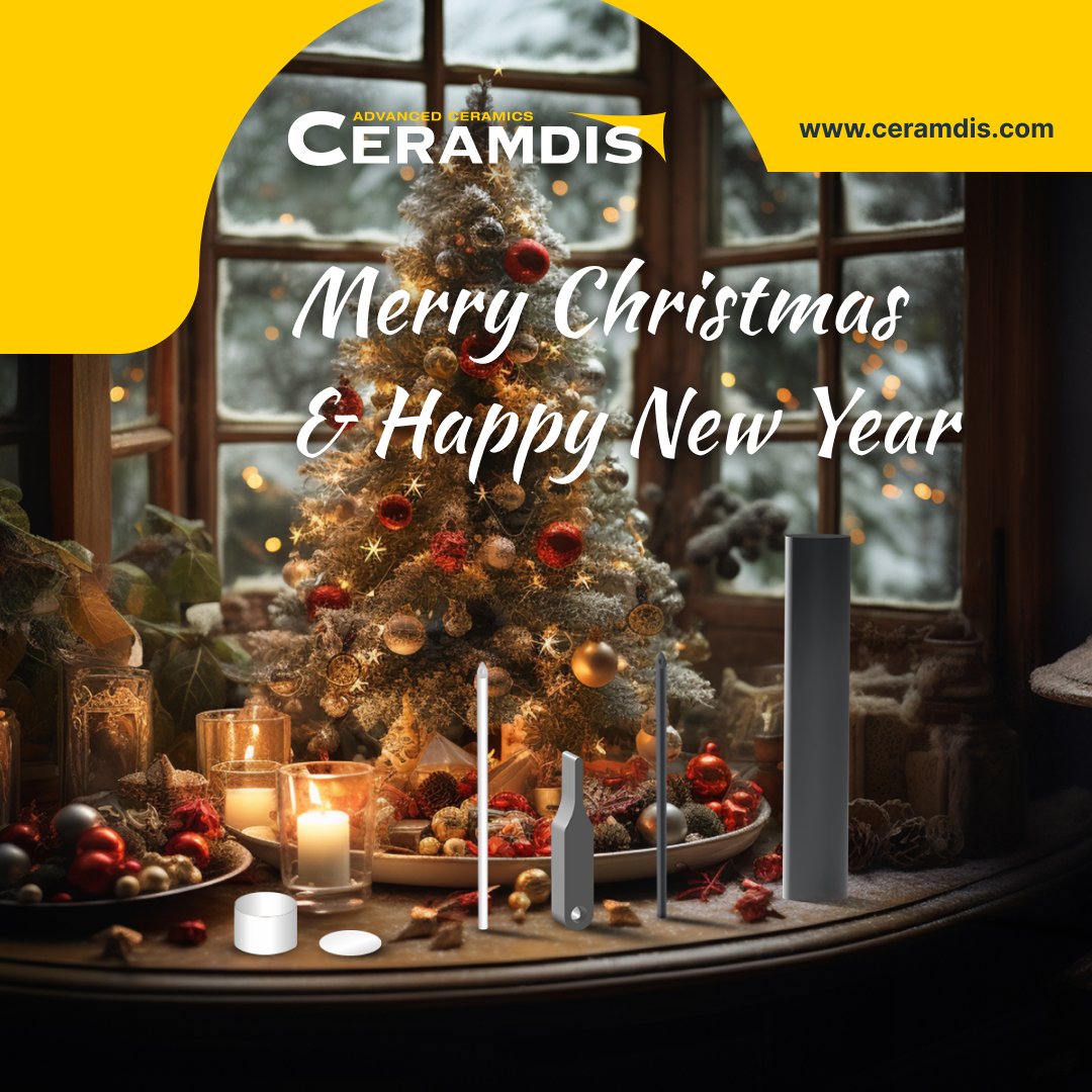Merry Chrismas and Happy New Year
We wish all our customers and business partners a merry Christmas and a happy new year!

#ceramics #ceramique #ceramic #siliconnitride #aluminiumnitride #boronnitride #swissmade #foodindustry #laboratory #industry ceramdis.com