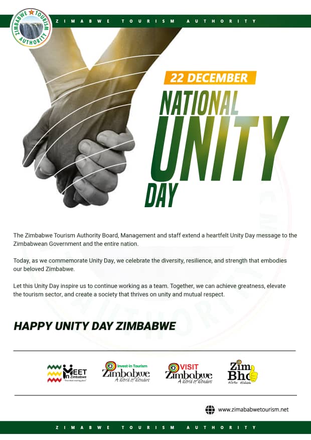 Happy Unity Day Zimbabwe from #TeamTourism!
#VisitZimbabwe 
#MeetInZim 
#ZimBho👍