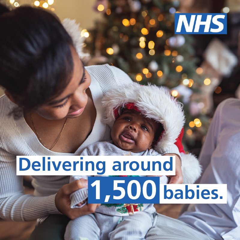 NHSEngland's tweet photo. Tomorrow NHS staff will continue to do what they do best — including dispatching ambulances, delivering babies and cooking up Christmas dinners.

Thank you to everyone working over the festive period.