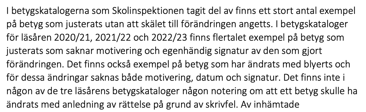Betygssättning är myndighetsutövning som vi som enda land i världen lagt ut på vinstdrivande aktörer finansierade med offentliga medel. Som tack struntar Fria Läroverket i reglerna. De ändrar friskt i betygskatalogen utan motivering och datering.