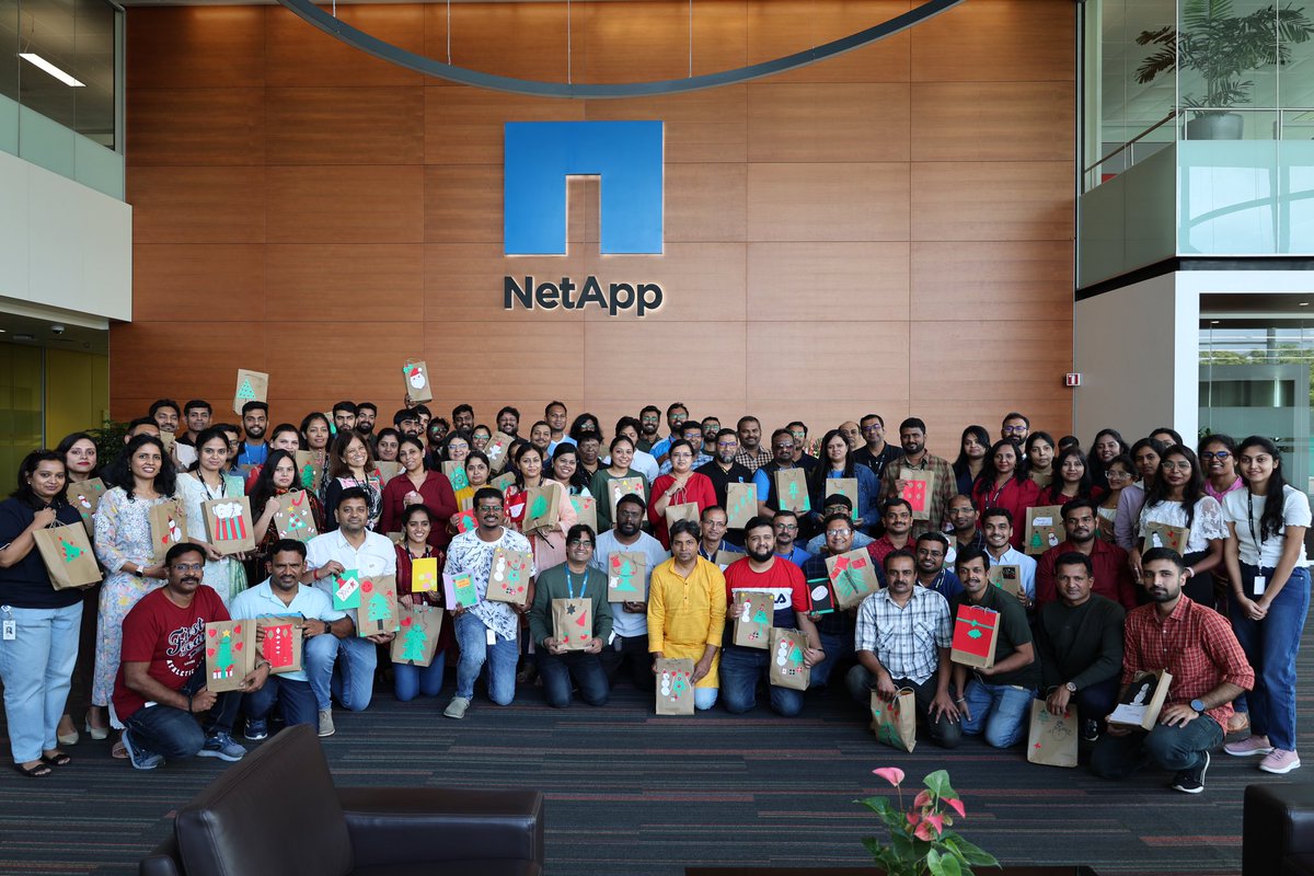 LifeAtNetApp's tweet image. Few things bring as much joy as putting smiles on young faces! In lieu of the festive season, #NetAppers created ‘Christmas Kits’ for underprivileged students supported by VIVA India, to aid their educational journey in the year ahead.

@netapp #NetApp #NetAppServes #LifeAtNetApp