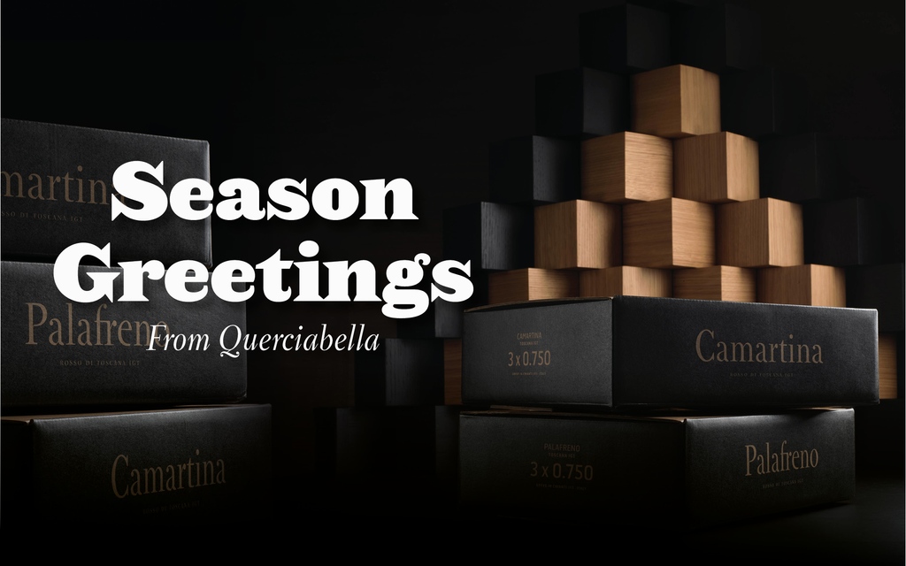 Wishing you a joyous holiday season filled with delicious cruelty-free food, exceptional wines, fun games, cheesy films and cherished moments with your dear ones.⁠ Season Greetings from Querciabella⁠ #querciabella