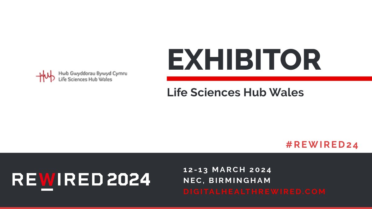 🔈Announcement: We are excited to announce our #Rewired24 exhibitor, @lshubwales, a dynamic interface that helps cutting-edge health and social care innovation reach the frontline in Wales and beyond. 🙌See more sponsors and exhibitors here >> digitalhealthrewired.com/sponsors-2024/