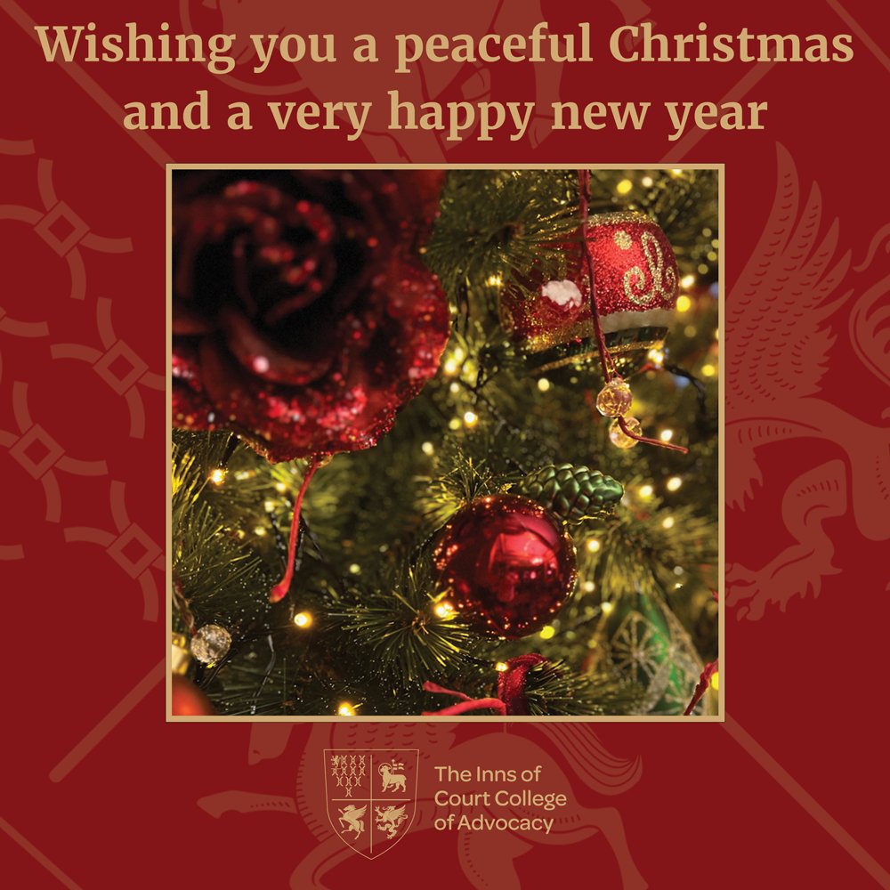 Wishing you all a peaceful and enjoyable Christmas break and a very happy new year! We look forward to seeing you in 2024! #ForFutureBarristers #students #lawstudents #pupillage #barristers