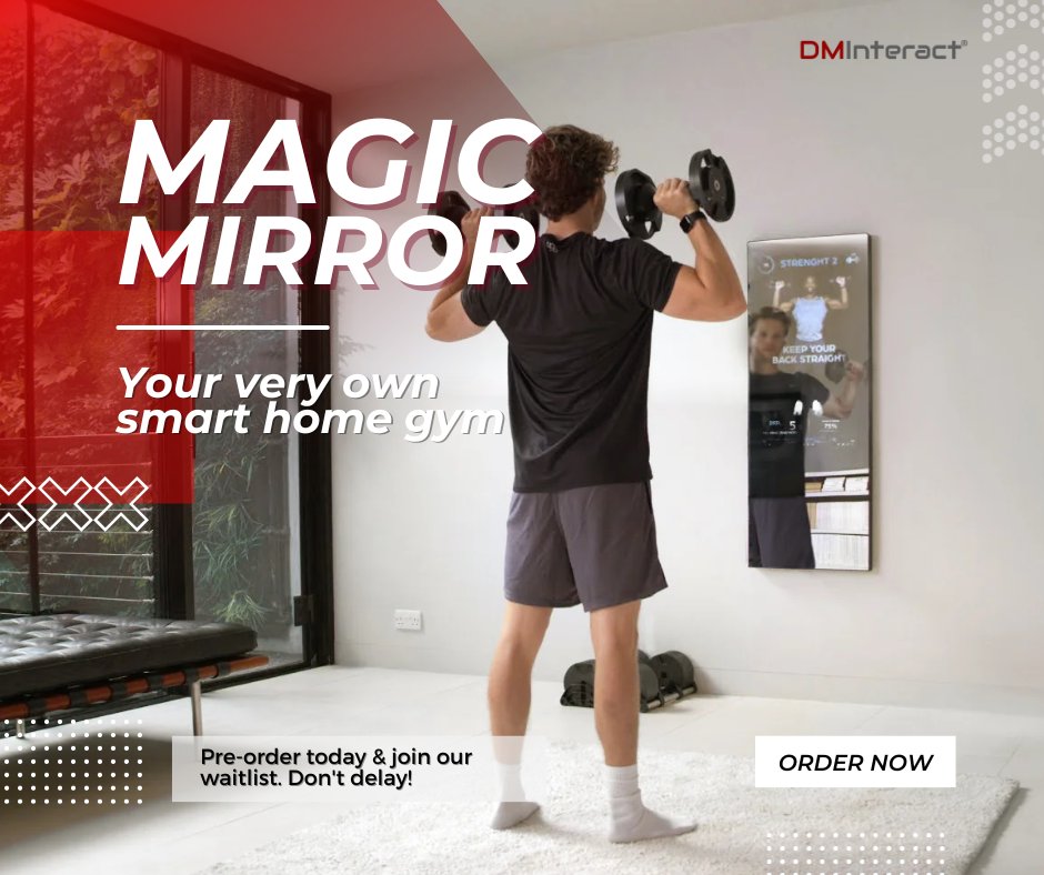 Workout Smarter, Not Harder. Meet Your New Fitness Companion: The DMInteract Smart Magic Mirror

dminteract.com/health-fitness…

UAE: +97143360300 
Canada: +1 437-880-7712
Email: info@dminteract.com

#smartworkout #homegym #fitnessmirror