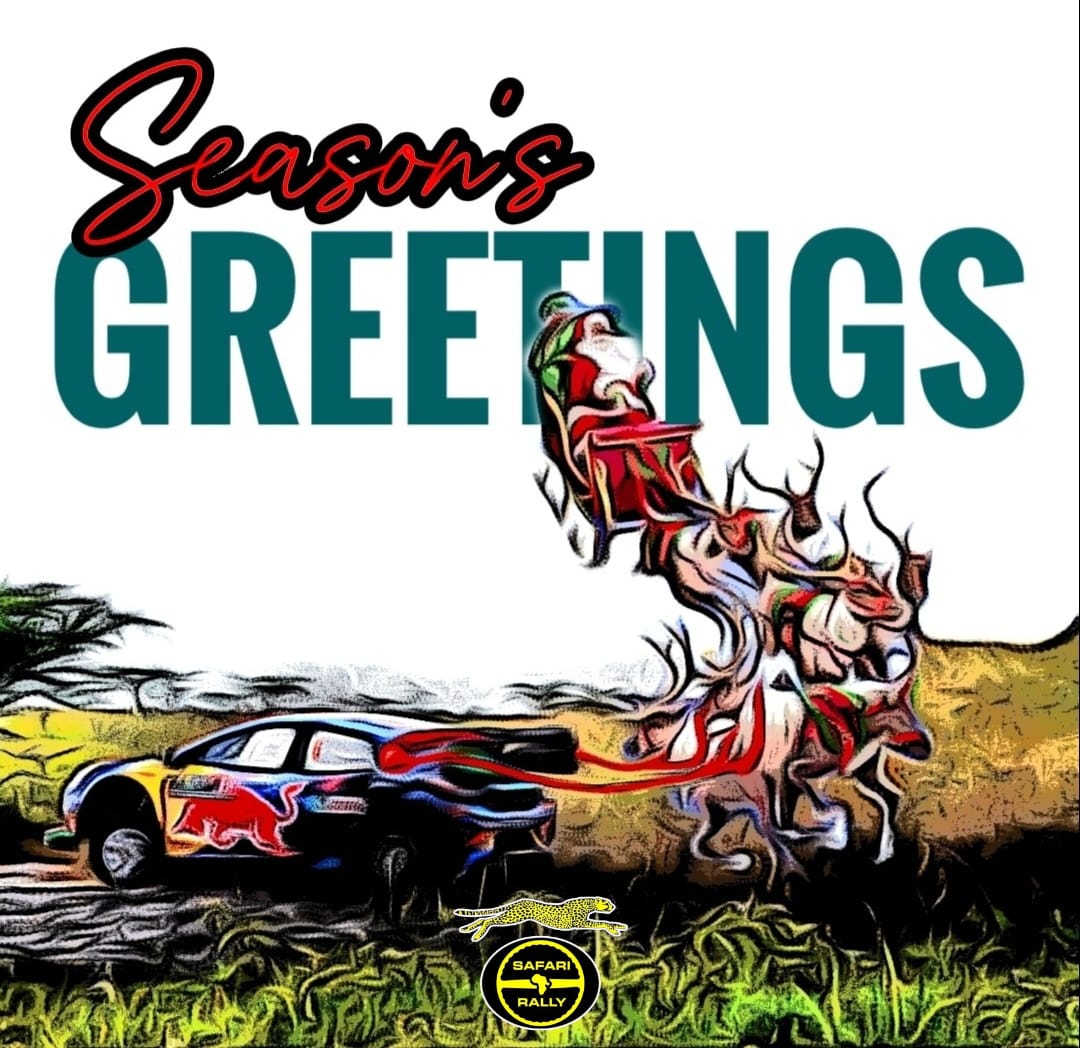 #SafariRallyKenya wishes you all a Merry Christmas and a Happy New Year! Drive safe, we want to see you next Easter😅😌
