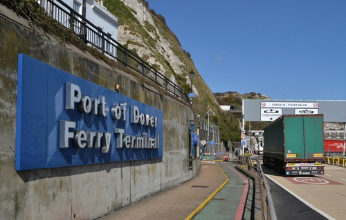 Delays at #Dover. #OperationBrock in place for Channel-bound HGVs - use #M20. Coaches report to Old Boat Yard at @Port_of_Dover. Drivers advised to prepare for long waits and bring supplies. @PoD_travelnews #Kent