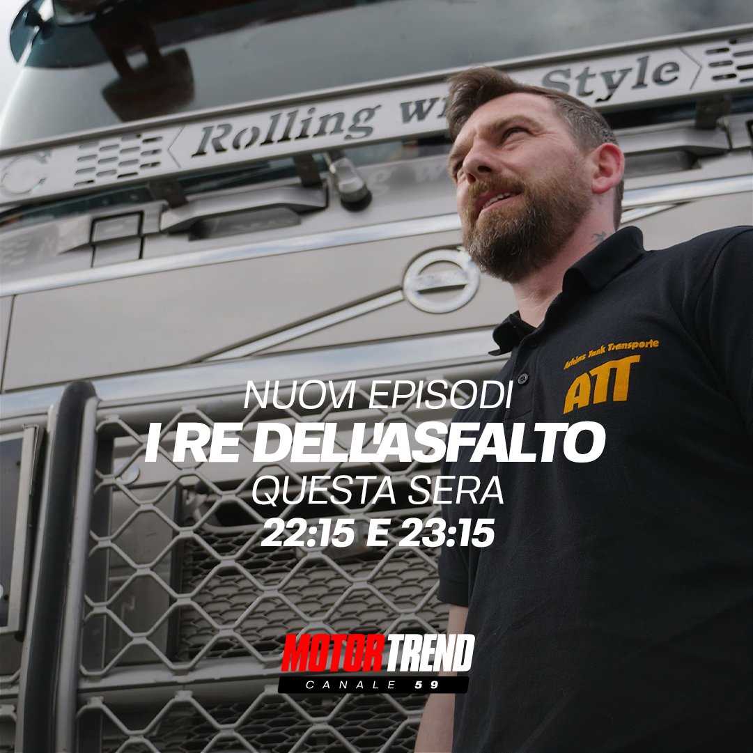 motortrendIT's tweet image. Inizia oggi l&apos;avventura dei nostri camionisti su #MotorTrend con #IReDellAsfalto - questa sera due episodi in prima TV assoluta dalle 22:15 🚛 

#TurboWeek