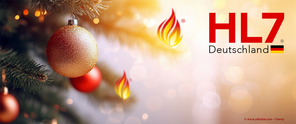 Wir wünschen all unseren Mitgliedern und Interessierten ein geruhsames Weihnachtsfest und für das kommende Jahr alles Gute, Gesundheit, Erfolg und Interoperabilität.