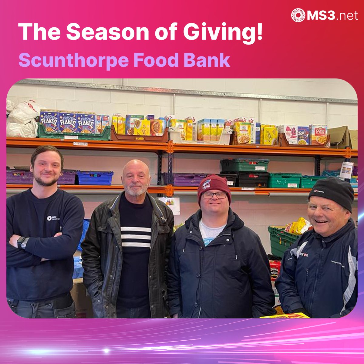 The festive period is the season of giving and to celebrate this Team MS3 completed a number of donations to local food banks in Hull, Scunthorpe, Grimsby and Immingham. These donations will help to support the most vulnerable in society in what can be a very challenging time.…