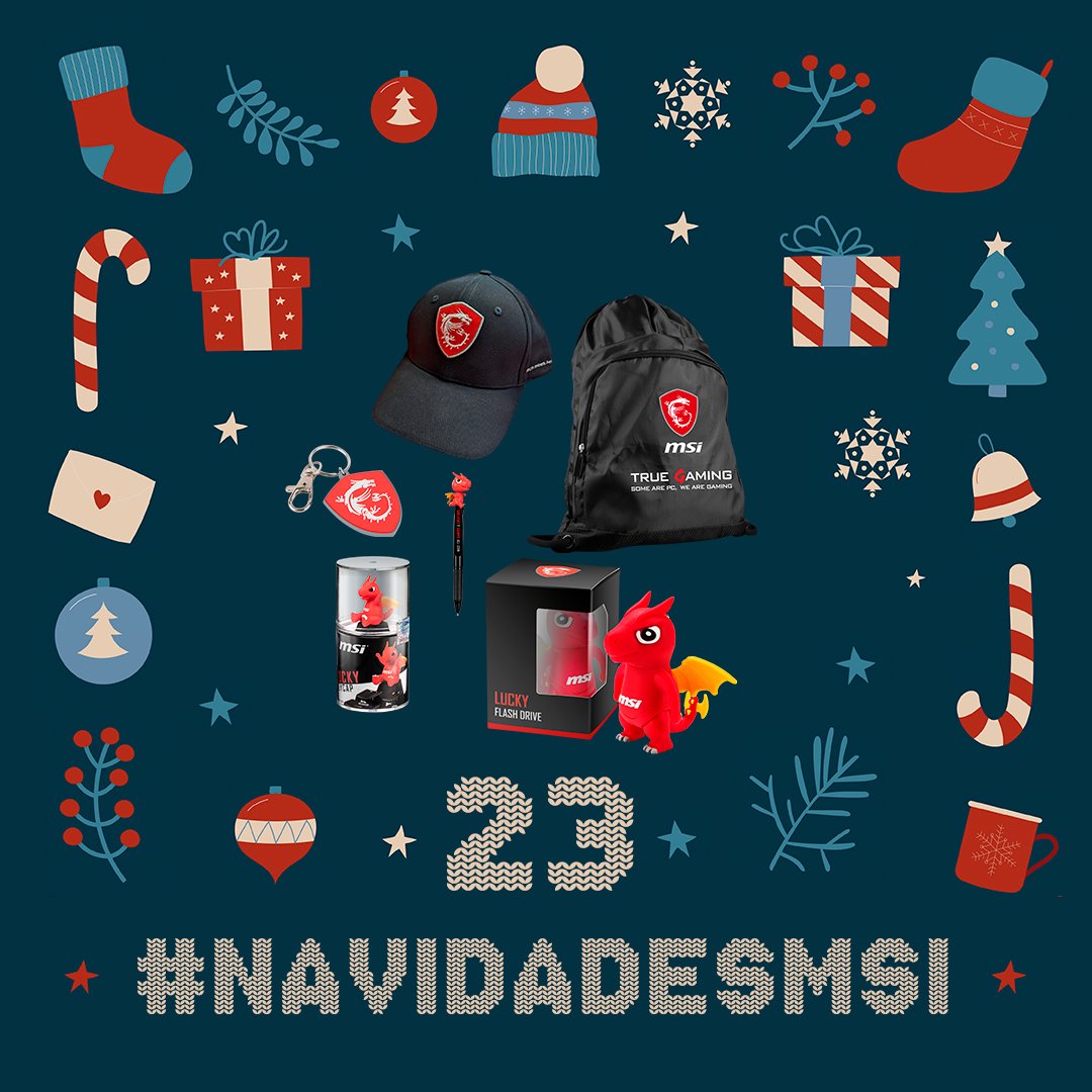 MSI Gaming España (@msi_es) on Twitter photo 🔥S O R T E O🔥
🚨Día 23: Pack merchandising MSI🐉
Para participar:
1) comentar #NavidadesMSI + tu producto favorito MSI
2) seguir a <a href="/MSI_ES/">MSI Gaming España</a> +RT🔁
Cuantas más veces comentes con #NavidadesMSI y diferentes productos MSI más posibilidades😉
Mañana ULTIMO sorteo😎 🔥S O R T E O🔥
🚨Día 23: Pack merchandising MSI🐉
Para participar:
1) comentar #NavidadesMSI + tu producto favorito MSI
2) seguir a <a href="/MSI_ES/">MSI Gaming España</a> +RT🔁
Cuantas más veces comentes con #NavidadesMSI y diferentes productos MSI más posibilidades😉
Mañana ULTIMO sorteo😎