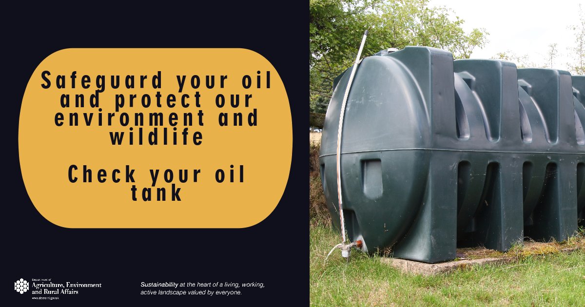 🗣️Do you have oil heating in your home? Check your oil tank and pipework to prevent loss or escape of oil. Regular checks will: 🛢️help reduce the risk of oil loss 💷reduce clean-up costs 🌿protect our environment 🔗More info at nidirect.gov.uk/articles/check…