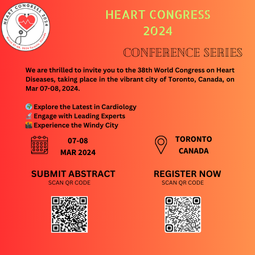 💙 #HeartCongress2024 #TorontoHealth #CardiologyInnovation #GlobalHealth #MedicalAdvancements #HeartCare #WorldCongress #TorontoMedicine #CardioResearch #HeartHealth2024 #InnovationInCardiology 🌐👩‍⚕️👨‍⚕️
Register Now: tinyurl.com/43ktetzm