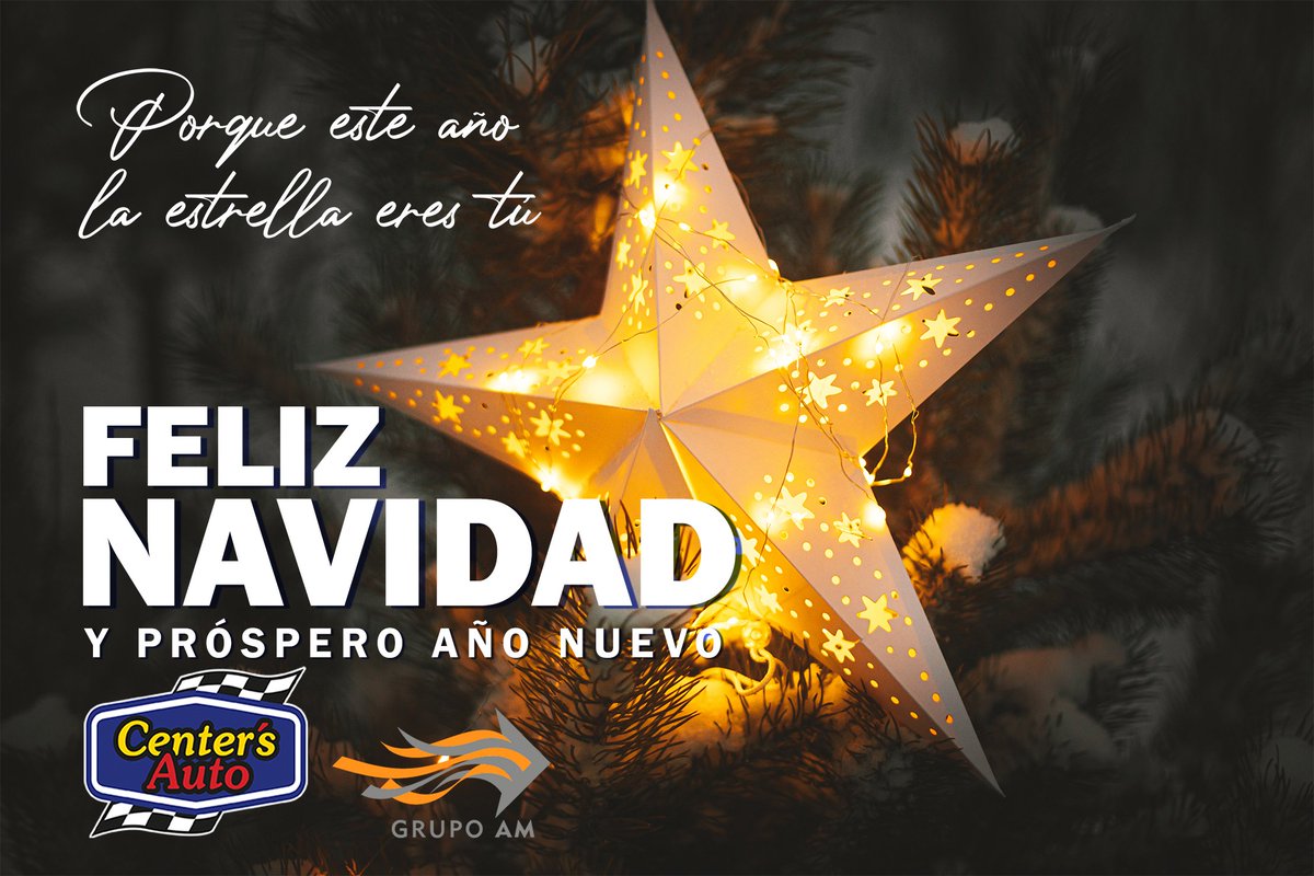 🎄 Desde Center's Auto Granada, os queremos desear ¡𝐅𝐄𝐋𝐈𝐙 𝐍𝐀𝐕𝐈𝐃𝐀𝐃 𝐲 𝐅𝐄𝐋𝐈𝐂𝐄𝐒 𝐅𝐈𝐄𝐒𝐓𝐀𝐒! ⭐
#CentersautoGranada #FelizNavidad #FelicesFiestas