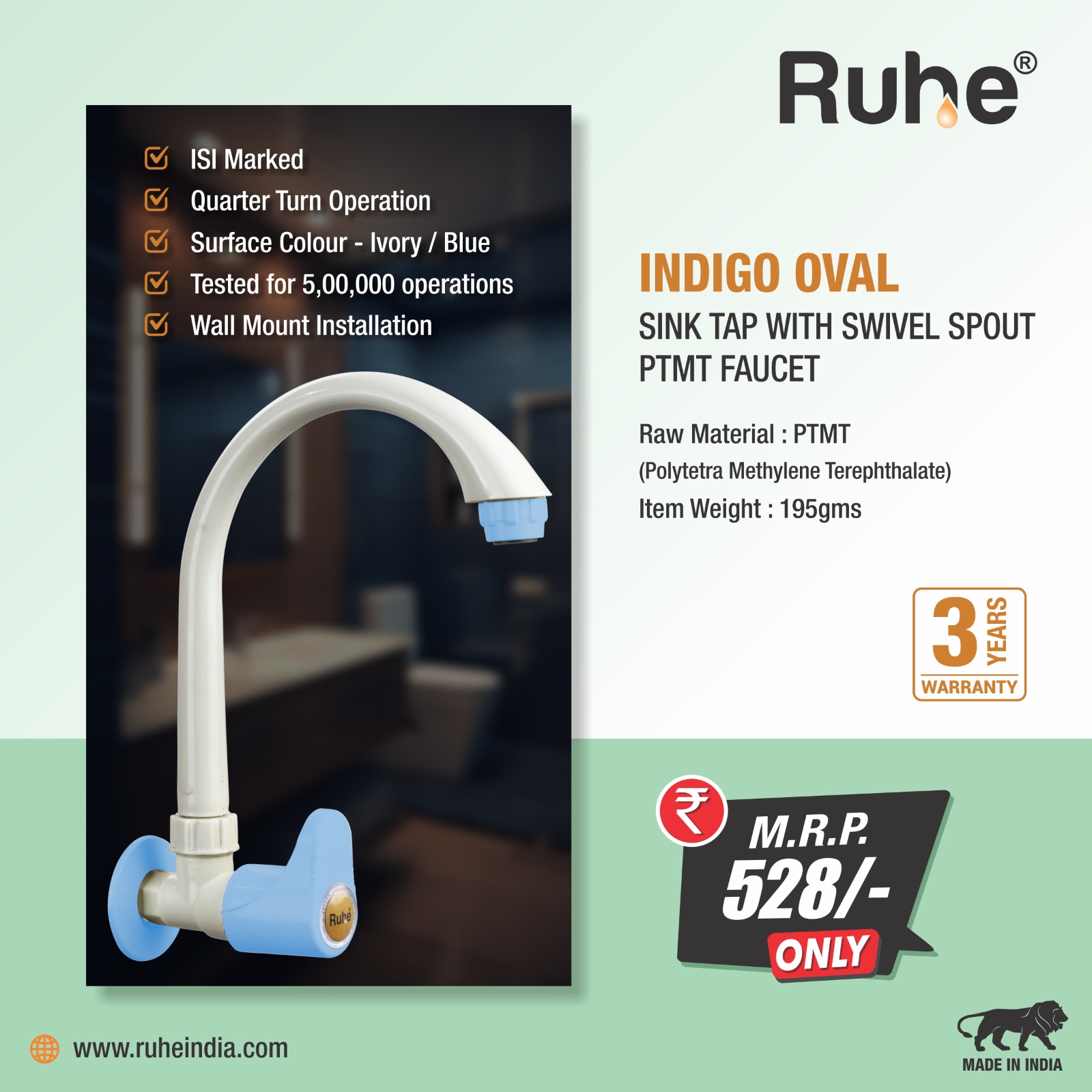 RO Tap/Faucet (Premium Stainless Steel) - by Ruhe® – Ruhe