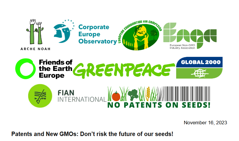 Joint statement on patents and new GMOs: Don’t risk the future of our seeds! ECVC and 8 other organisations called on EU agriculture ministers to tackle the issue of patents that cover all new genomic techniques (new GMOs). eurovia.org/news/joint-sta…