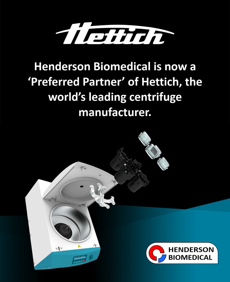 We are proud to announce that we have now been made a 'Preferred Partner' of Hettich. This means that we are able to offer great prices on their centrifuges and accessories as well as a superior after sales service. #centrifuge #nhs #pathologylab #laboratoryequipment