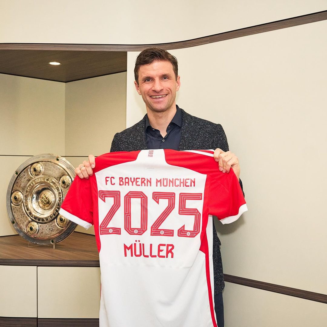 Oyuncu: Thomas Müller 🇩🇪 Kulübü: FC Bayern Münih Tip: Sözleşme Yenileme Sözleşme Bitiş Tarihi: 30/06/2025 Mevkii: Santrfor Yaş: 34 Piyasa Değeri: €10M